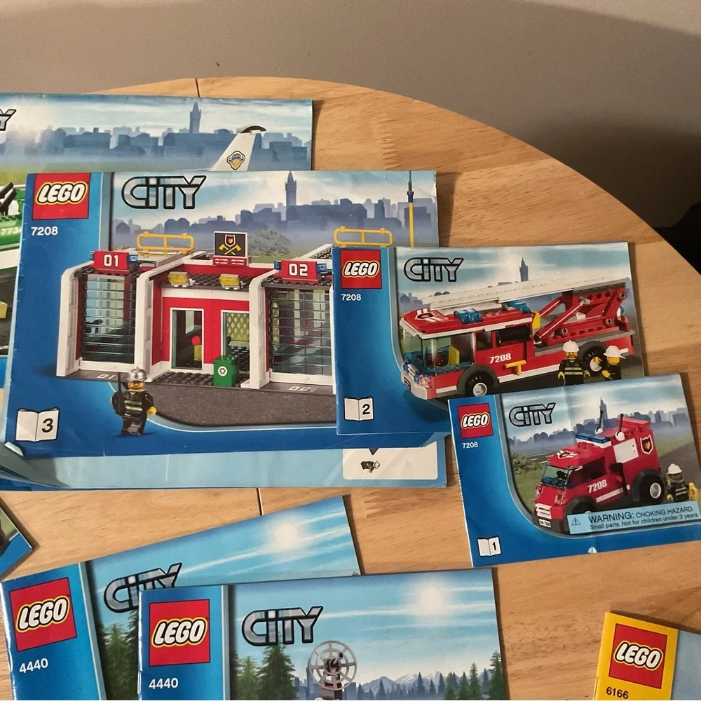 Lot x24 Lego City Instruction Manuals Only 7208 4440 60085  Police Fire Car Plow